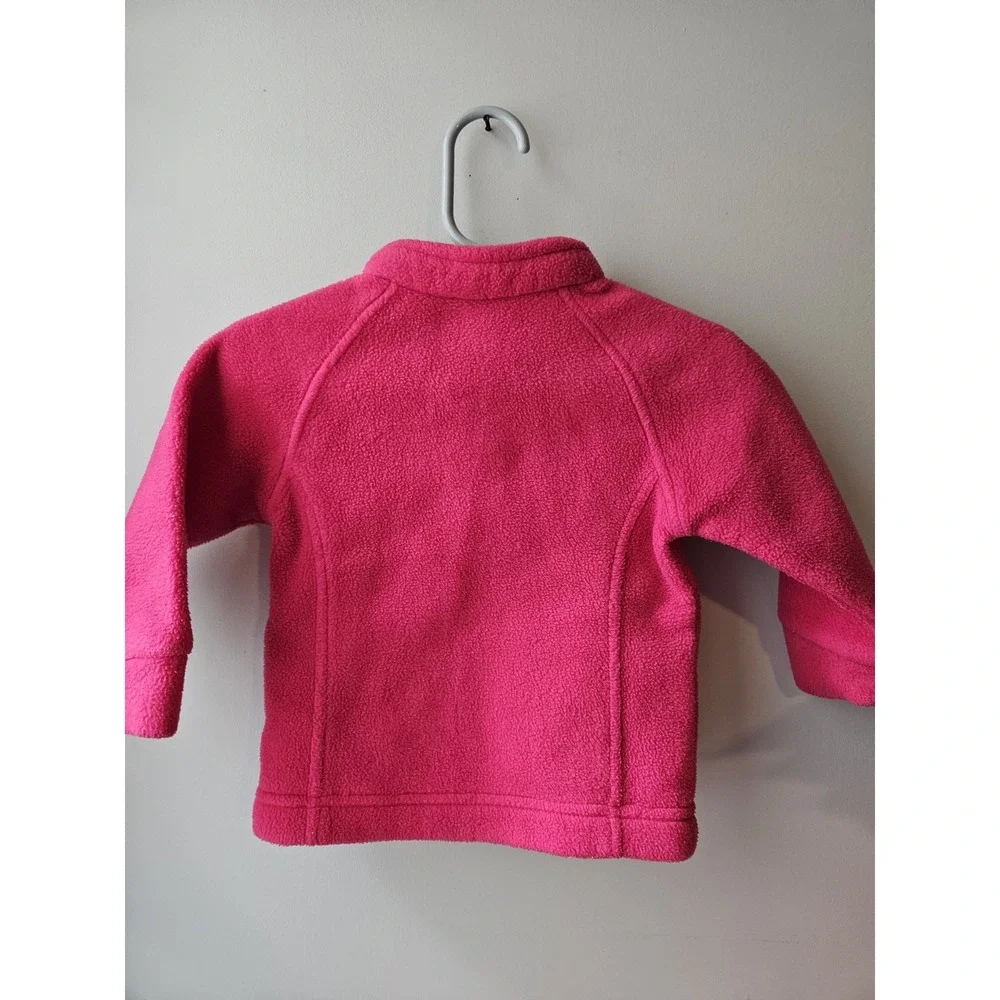 Columbia Baby Fleece Jacket 6-12 Months Pink Full Zip Soft‎ Warm Toddler